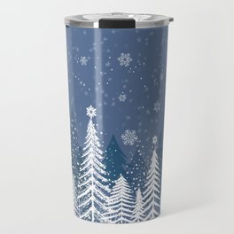 Winter Snow Forest Travel Mug