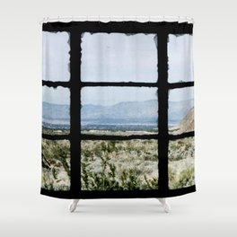 Window on Palm Springs Shower Curtain