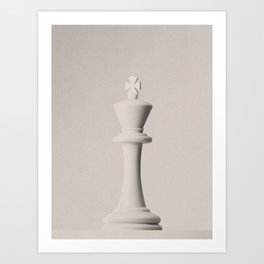 CHESS - The White King I Art Print