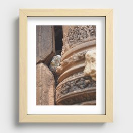 Angkor Gecko - Travel and Nature Photography Recessed Framed Print