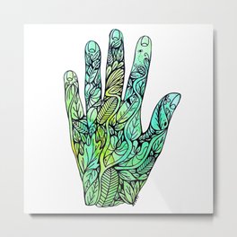 The hand of nature Metal Print