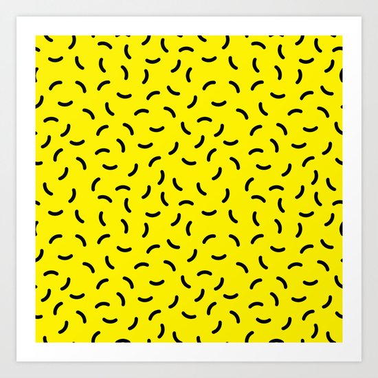 Memphis pattern 41 Art Print