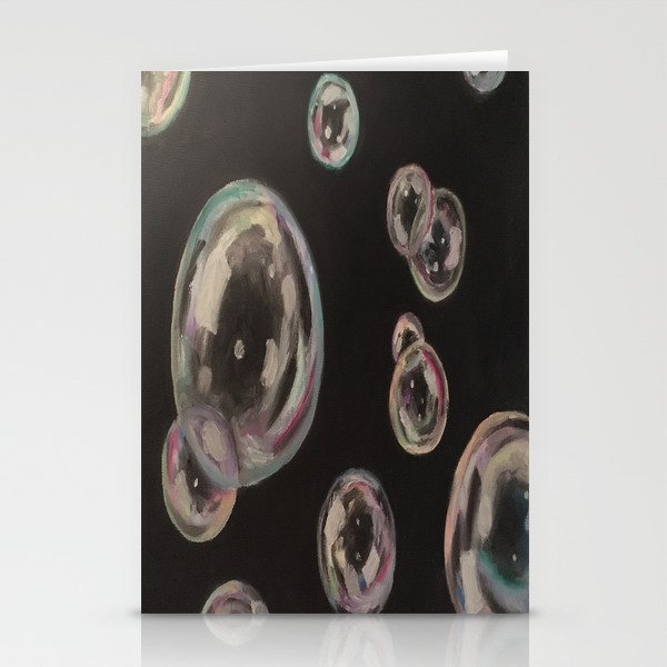 Gloomy Bubbles Stationery Cards