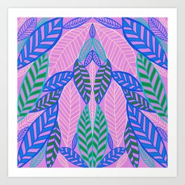 take me to the tropics, lavender Art Print