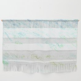 white blue green fluffy foliage Wall Hanging
