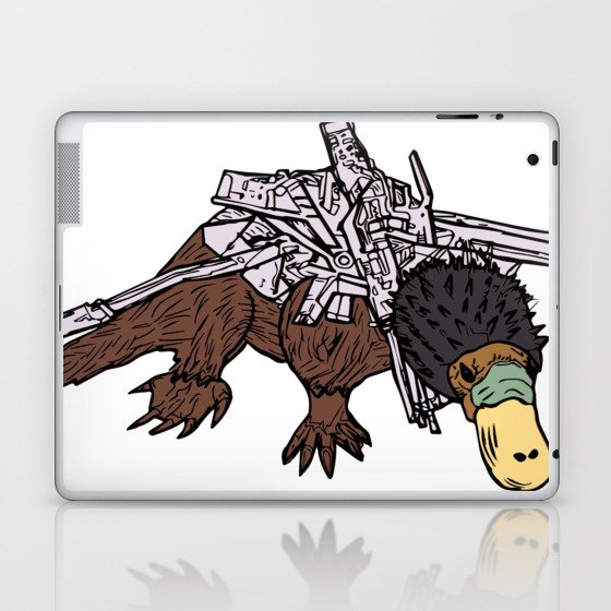 Battle Platypus Laptop & iPad Skin