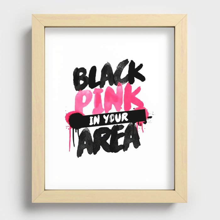 BlackPink Recessed Framed Print