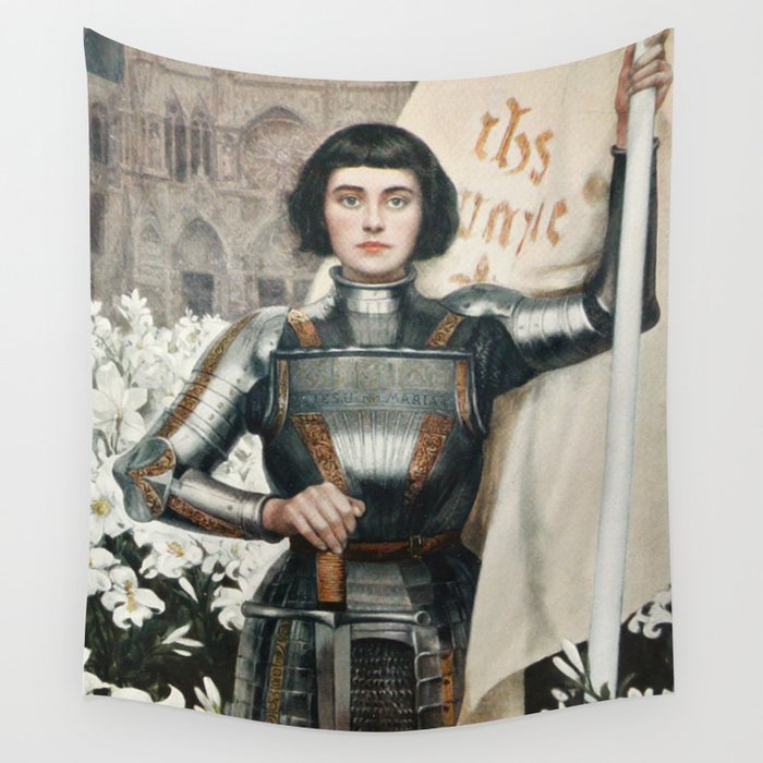 Saint Joan Of Arc Wall Tapestry