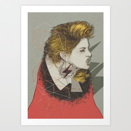 Bla...Bla...Bla...drawing Art Print