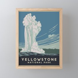 Yellowstone Park Framed Mini Art Print