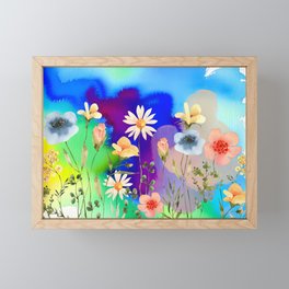 Full Bloom Floral Framed Mini Art Print