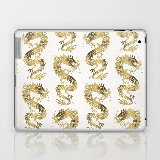 Chinese Dragon – Gold Laptop & iPad Skin