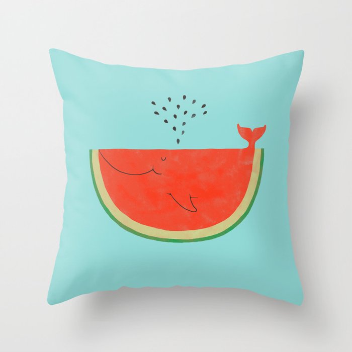Don't let the seed stop you from enjoying the watermelon Throw Pillow