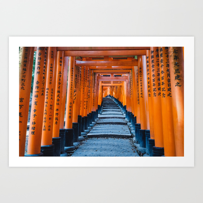 Fushimi Inari Taisha In Kyoto Japan Art Print By Iamjustinlee Society6 Fushimi Inari Taisha In Kyoto Japan Art Print By Iamjustinlee Society6