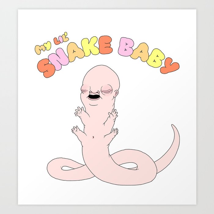 My Lil' Snakebaby Art Print