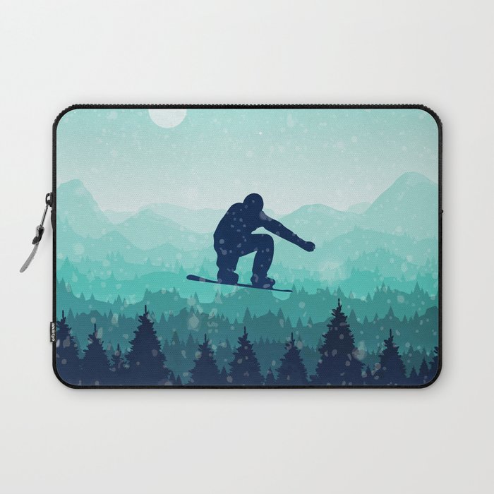 Snowboard Skyline II Laptop Sleeve