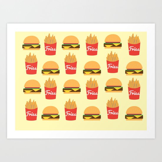 Burger Time Art Print