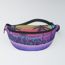 Radiant Sunset Synthwave Fanny Pack