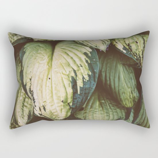 Natural Leaves Pattern Rectangular Pillow