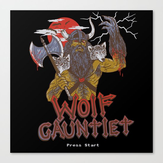 Wolf Gauntlet Canvas Print