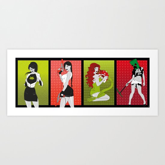 Les Geekettes Art Print