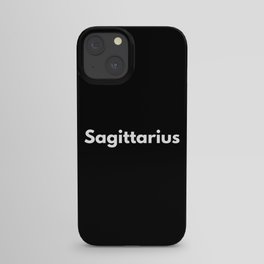Sagittarius, Sagittarius Sign, Black iPhone Case