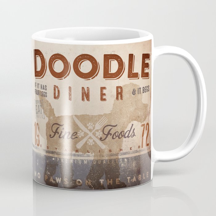 Doodle Diner Dog Kitchen Artwork By Stephen Fowler Coffee Mug Doodle Diner Dog Kitchen Artwork By Stephen Fowler Coffee Mug