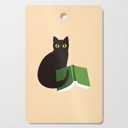 Cat Book (Green)  Cutting Board