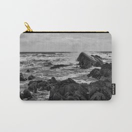 Black & White Seascape - South West Coast of England - Cornwall Carry-All Pouch