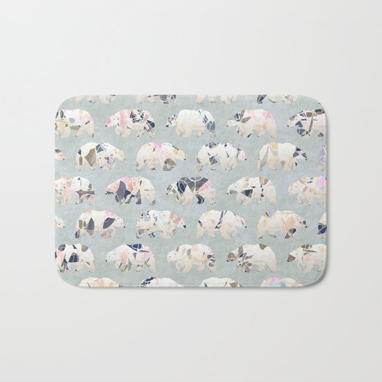 Psychedelic Bears Bath Mat
