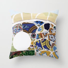 Gaudi Detail No.1 Throw Pillow