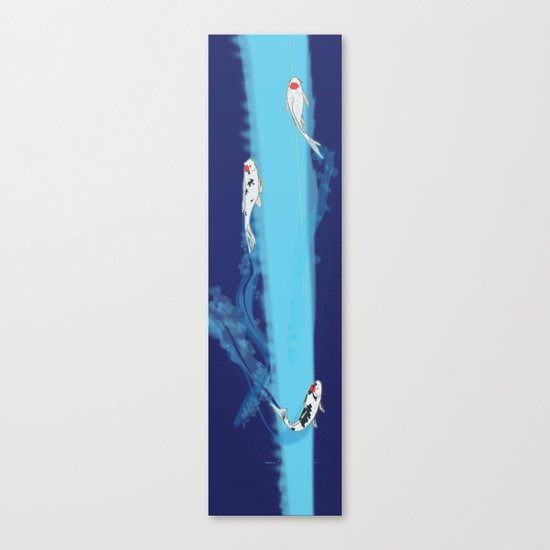 Speeding Koi Canvas Print
