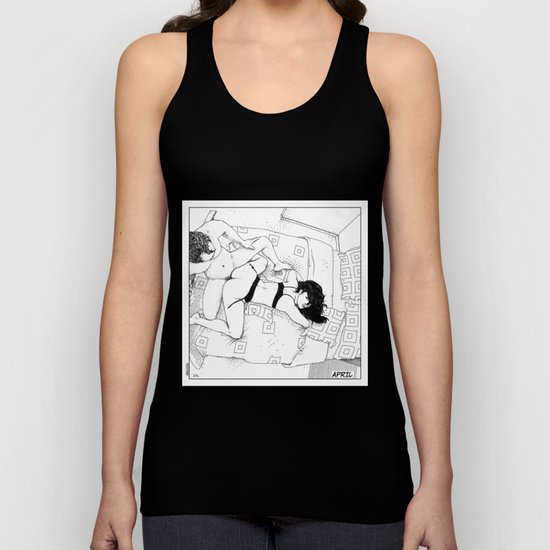asc 547 - My New Year’s resolutions - April Unisex Tank Top