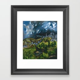 View of Toledo by El Greco (1599) Framed Art Print