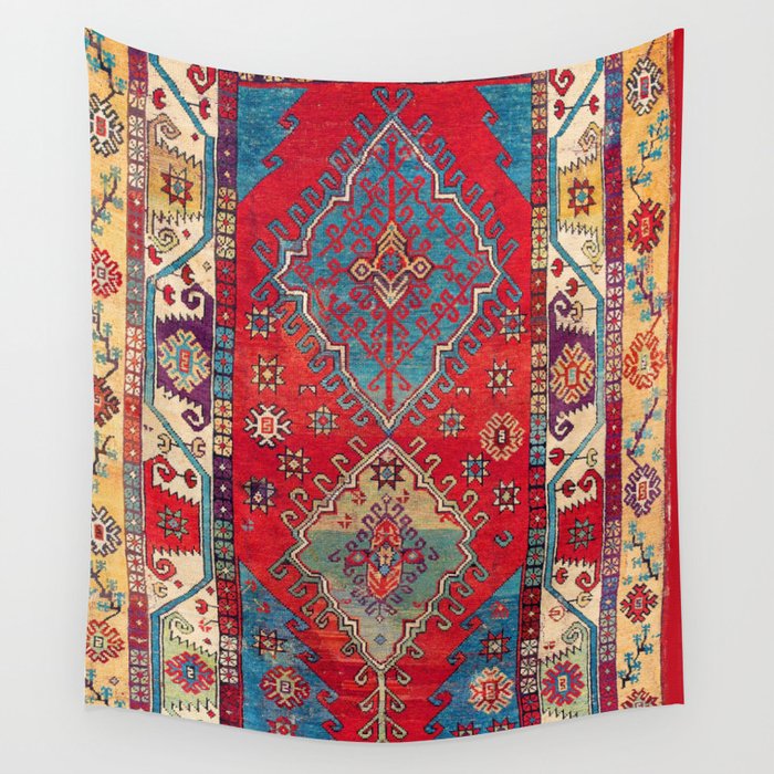 Anatolian Village Rug Print Wall Tapestry