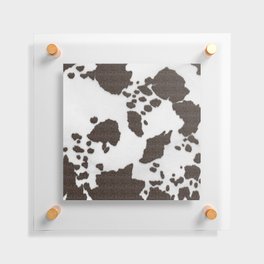 Decorative Tan + White Animal Spots (digital collage) Floating Acrylic Print