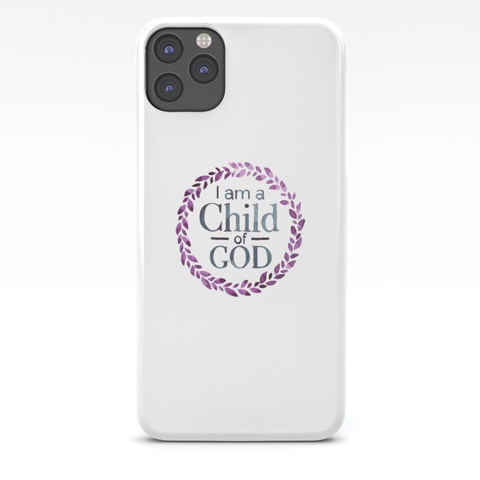 I Am A Child Of God Watercolor Lds Painting Iphone Case By
