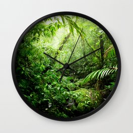 Warm Glow Rainforest Creek Wall Clock
