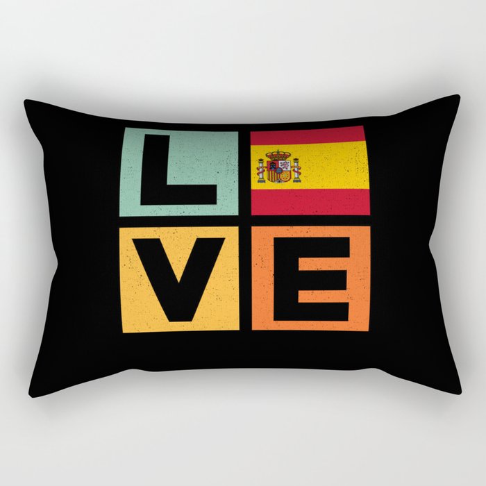 Spain Love Rectangular Pillow