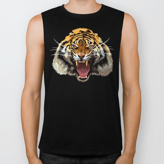 Tiger Roar iPhone 4 4s 5 5c 6, pillow case, mugs and tshirt Biker Tank