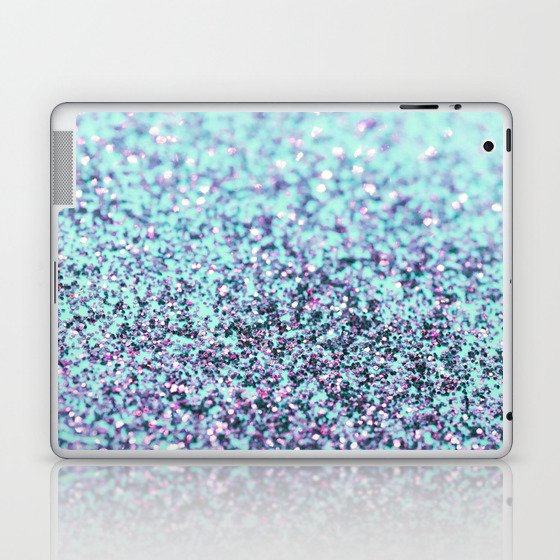 Mermaid Ocean Glitter Glam #2 (Faux Glitter) #shiny #decor #art #society6 Laptop & iPad Skin