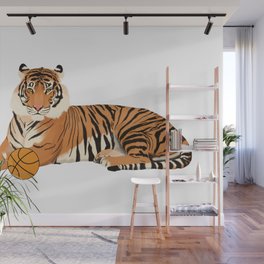 Basketball Tiger Wall Mural