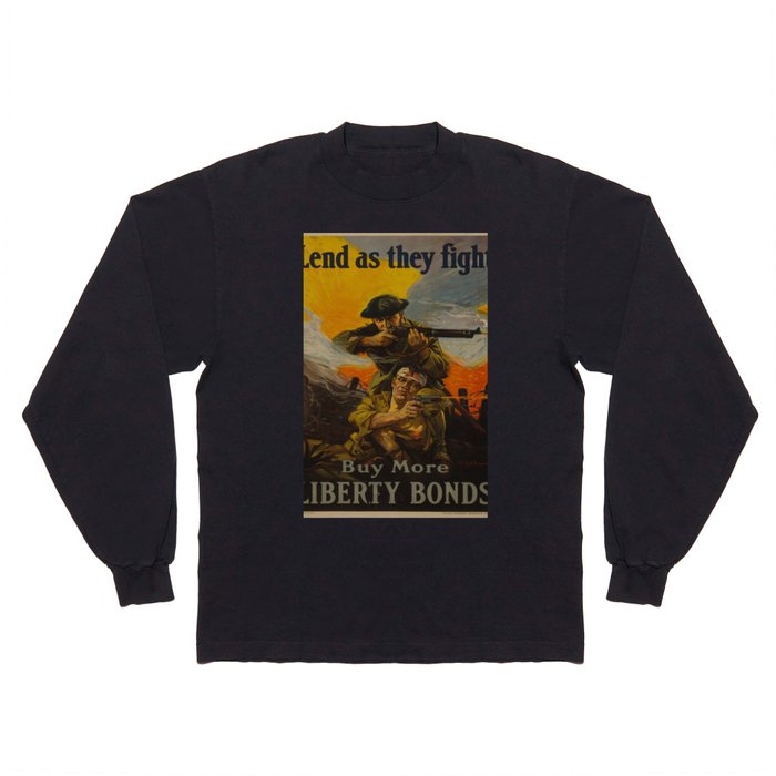 Vintage poster - Lend as They Fight Long Sleeve T Shirt