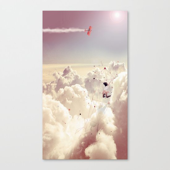 JUMPING IN FLUFFY R' Canvas Print