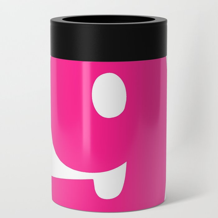9 (Dark Pink & White Number) Can Cooler