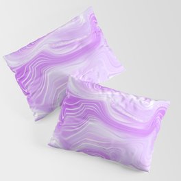Aesthetic Soft Lilac Crystal Marble Pillow Sham