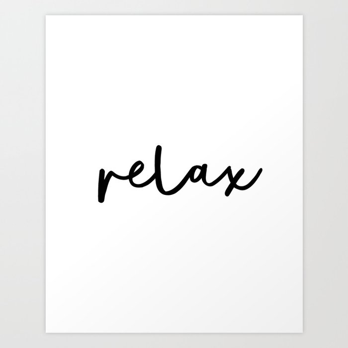 relax word art