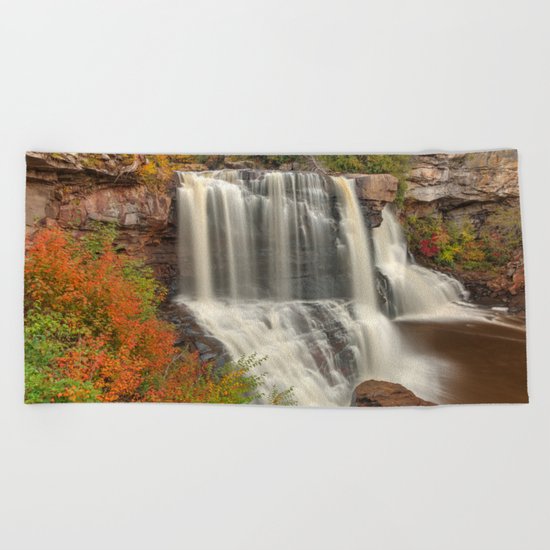 Blackwater Autumn Falls Beach Towel