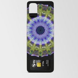 Purple And Green Healing Aura Chakra Mandala Art  Android Card Case