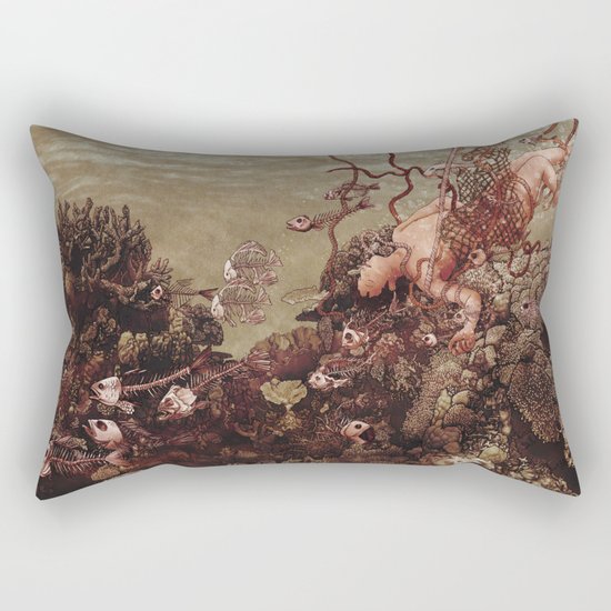 Because of Me, I Lay to Rest with You Rectangular Pillow